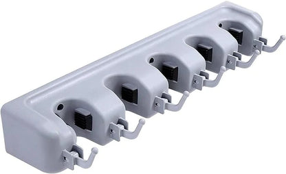 Wall Mounted Mop and Broom Holder – Space-Saving Storage Organizer