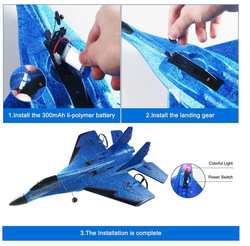 Remote Control Airplane – 2.4GHz RC Plane with Gyro Stabilization
