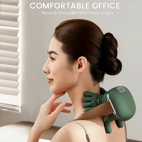 Shoulder & Neck Massager – Portable Dual-Palm Kneading Massage Device